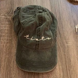 Theta dark grey baseball hat